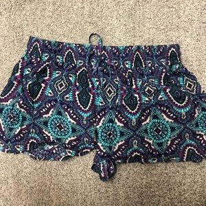 multicolored boutique shorts